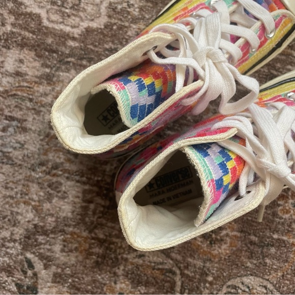 Mara Hoffman x Converse Chuck 70 Radial Hi Multicolor High-Top Sneakers Size 6 - Picture 8 of 13